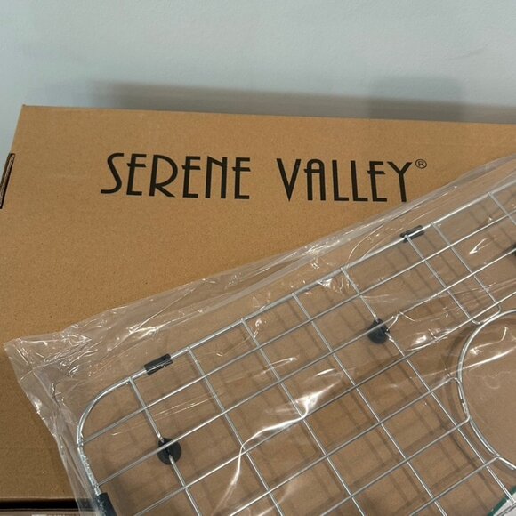 SERENE VALLEY Sink Bottom Grid 24-1/8" x 12-5/8", Centered Drain Sink Protector - Picture 6 of 7